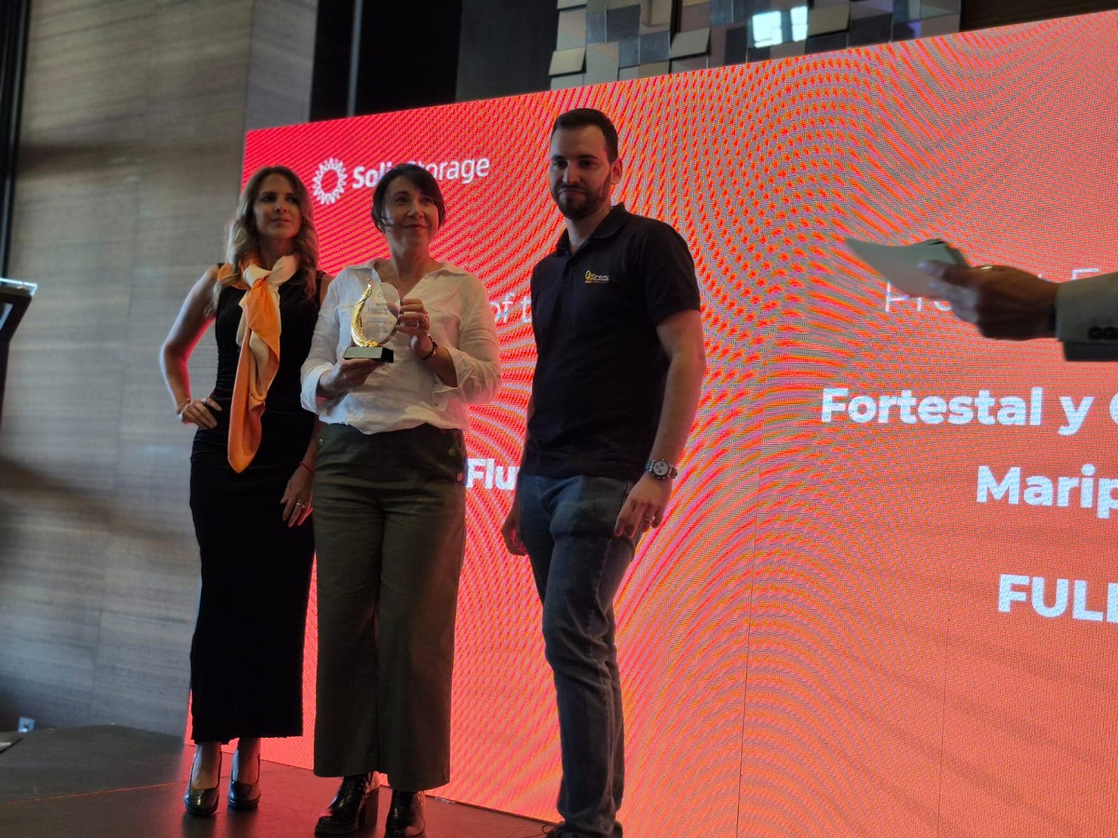 Ceremonia de premiación Solis Storage